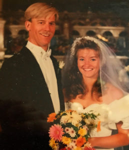 Wedding photo, Aug., 22, 1992.